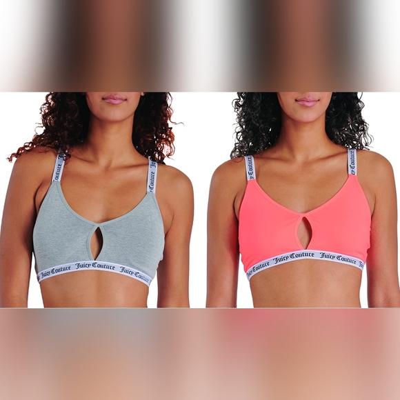 🧡JUICY COUTURE BRAND NEW 2-PACK BRALETTE SIZE S - Picture 2 of 14